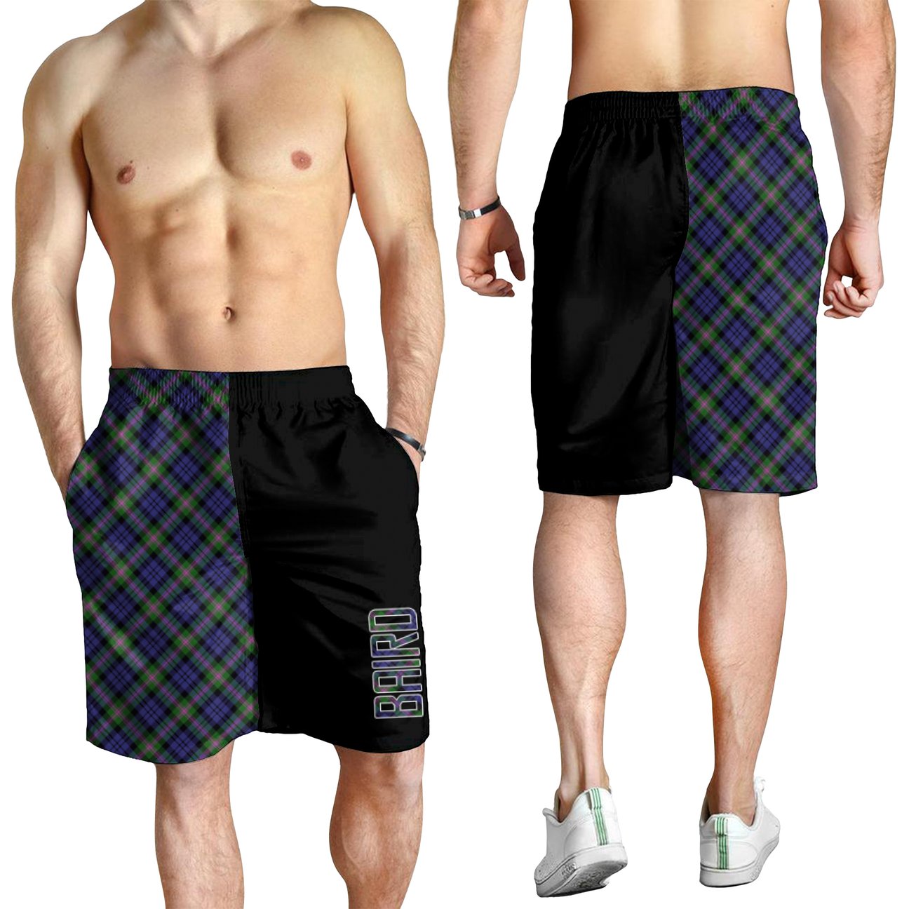 Baird Modern Tartan Crest Men's Short - Cross Style