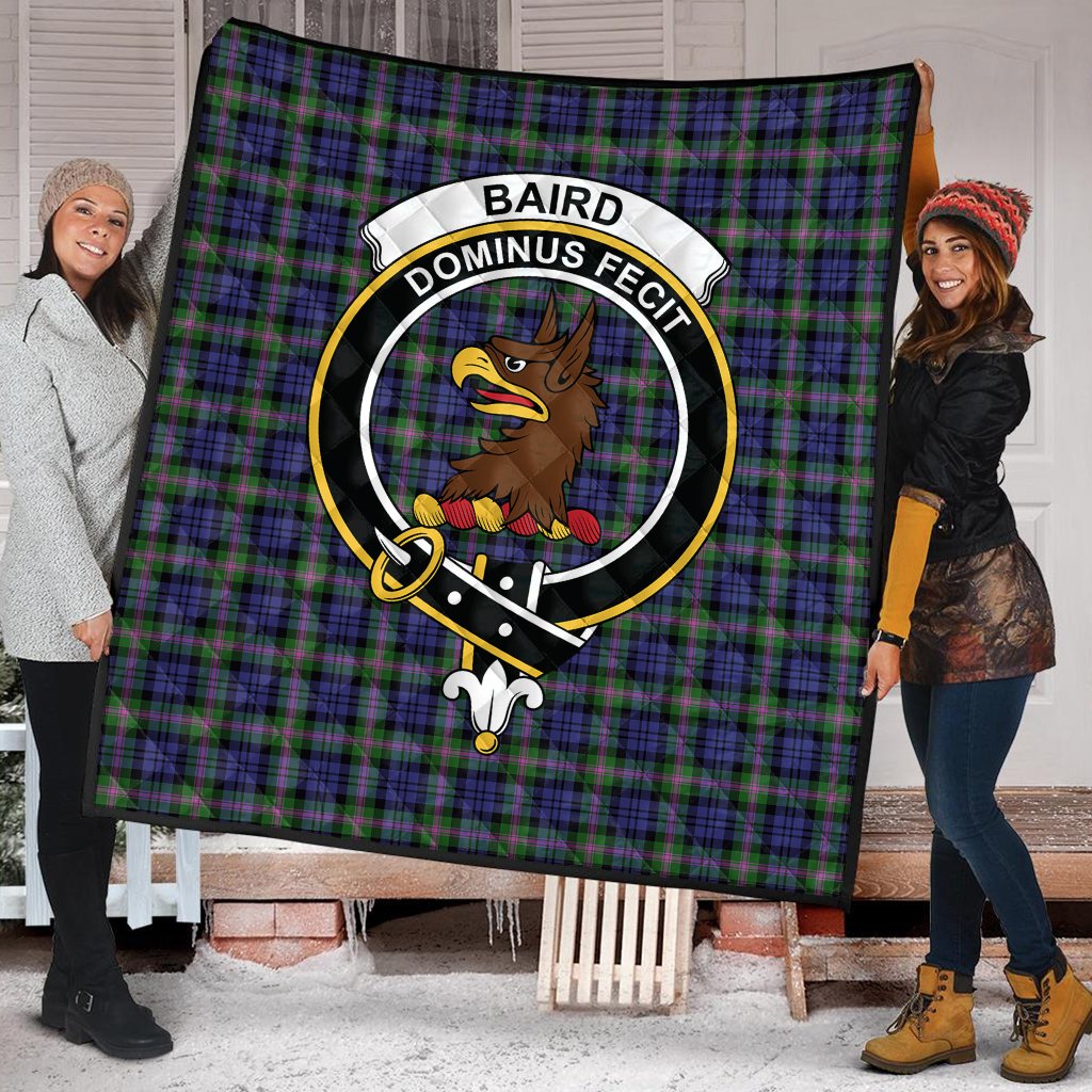 Baird Family Modern Tartan Crest Quilt