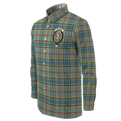 Balfour Blue Tartan Long Sleeve Button Shirt
