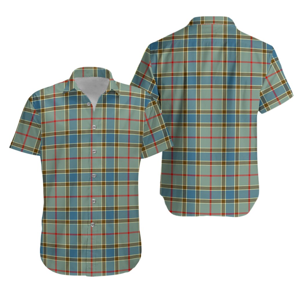 Balfour Blue Tartan Hawaiian Shirt
