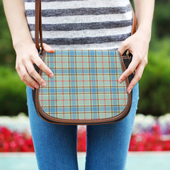 Balfour Blue Tartan Saddle Handbags