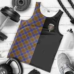 Balfour Modern Tartan Crest Men's Tank Top - Cross Style