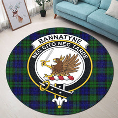 Bannatyne Tartan Crest Round Rug