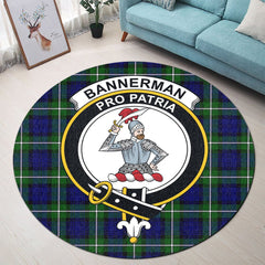 Bannerman Tartan Crest Round Rug