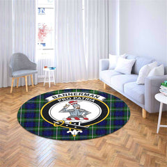 Bannerman Tartan Crest Round Rug