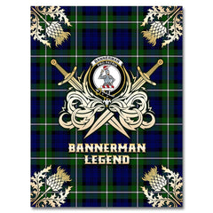 Bannerman Tartan Gold Courage Symbol Blanket