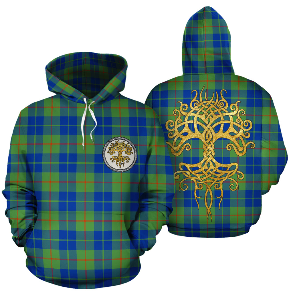 Barclay Hunting Ancient Tartan Hoodie - Tree Of Life