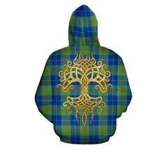 Barclay Hunting Ancient Tartan Hoodie - Tree Of Life