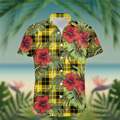 Barclay Tartan Hawaiian Shirt Hibiscus, Coconut, Parrot, Pineapple - Tropical Garden Shirt