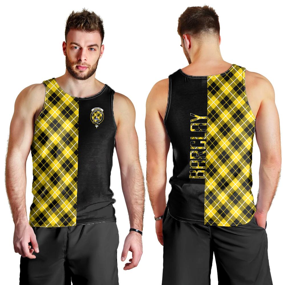 Barclay Dress Modern Tartan Crest Men's Tank Top - Cross Style