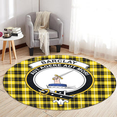 Barclay Dress Modern Tartan Crest Round Rug