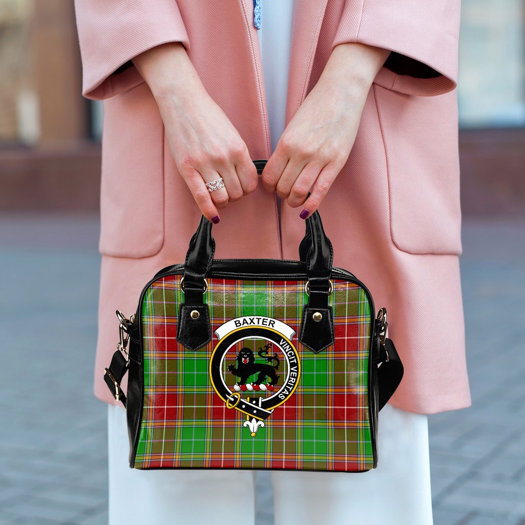 Baxter Modern Tartan Crest Shoulder Handbags