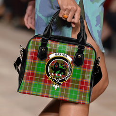 Baxter Modern Tartan Crest Shoulder Handbags