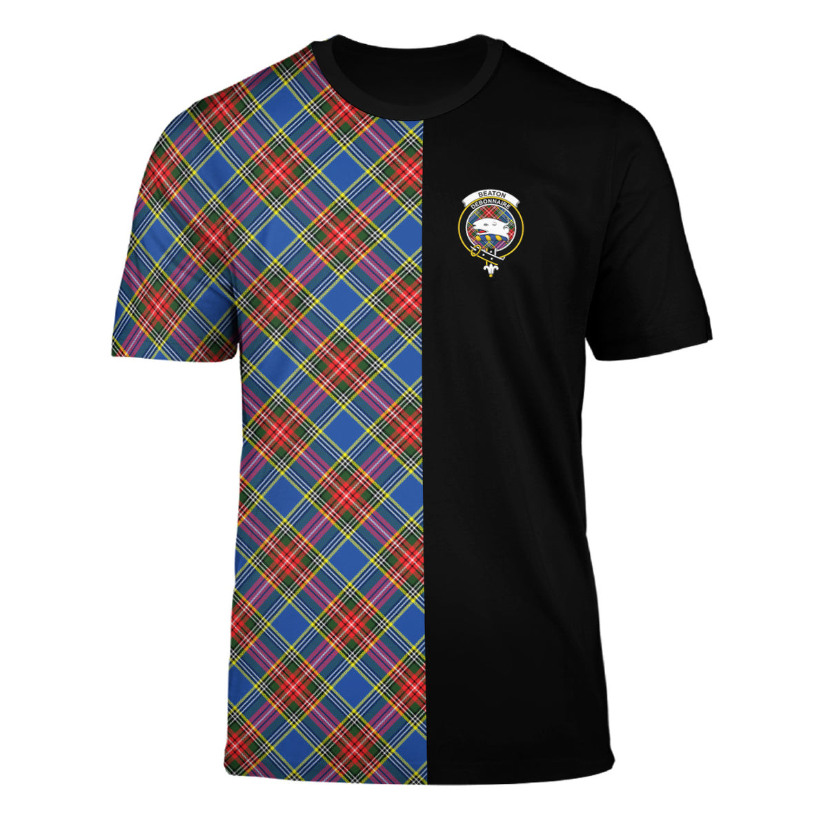 Beaton Tartan T-Shirt Half of Me - Cross Style