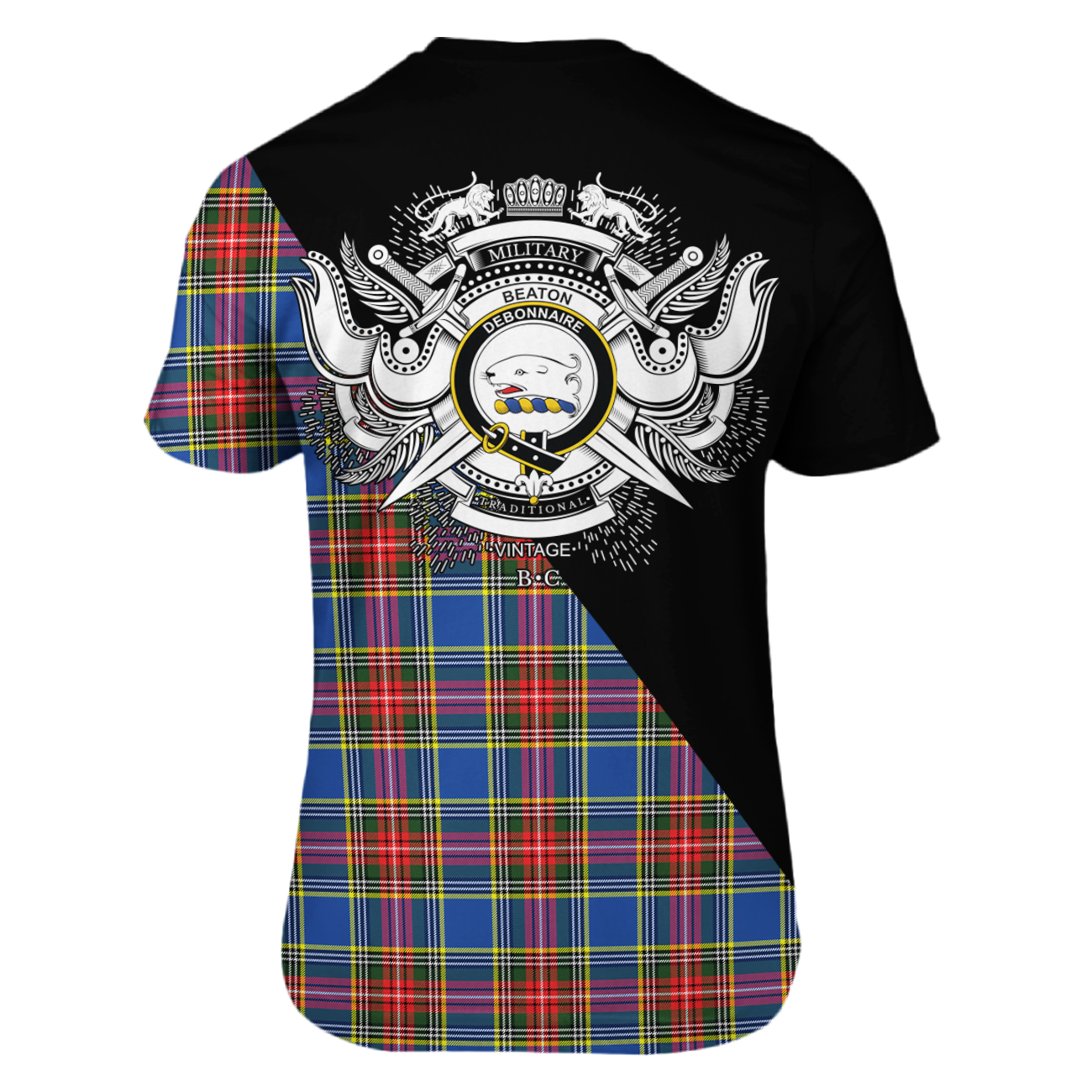 Beaton Tartan - Military T-Shirt