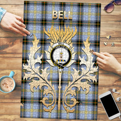 Bell of the Borders Tartan Crest Thistle Jigsaw Puzzles