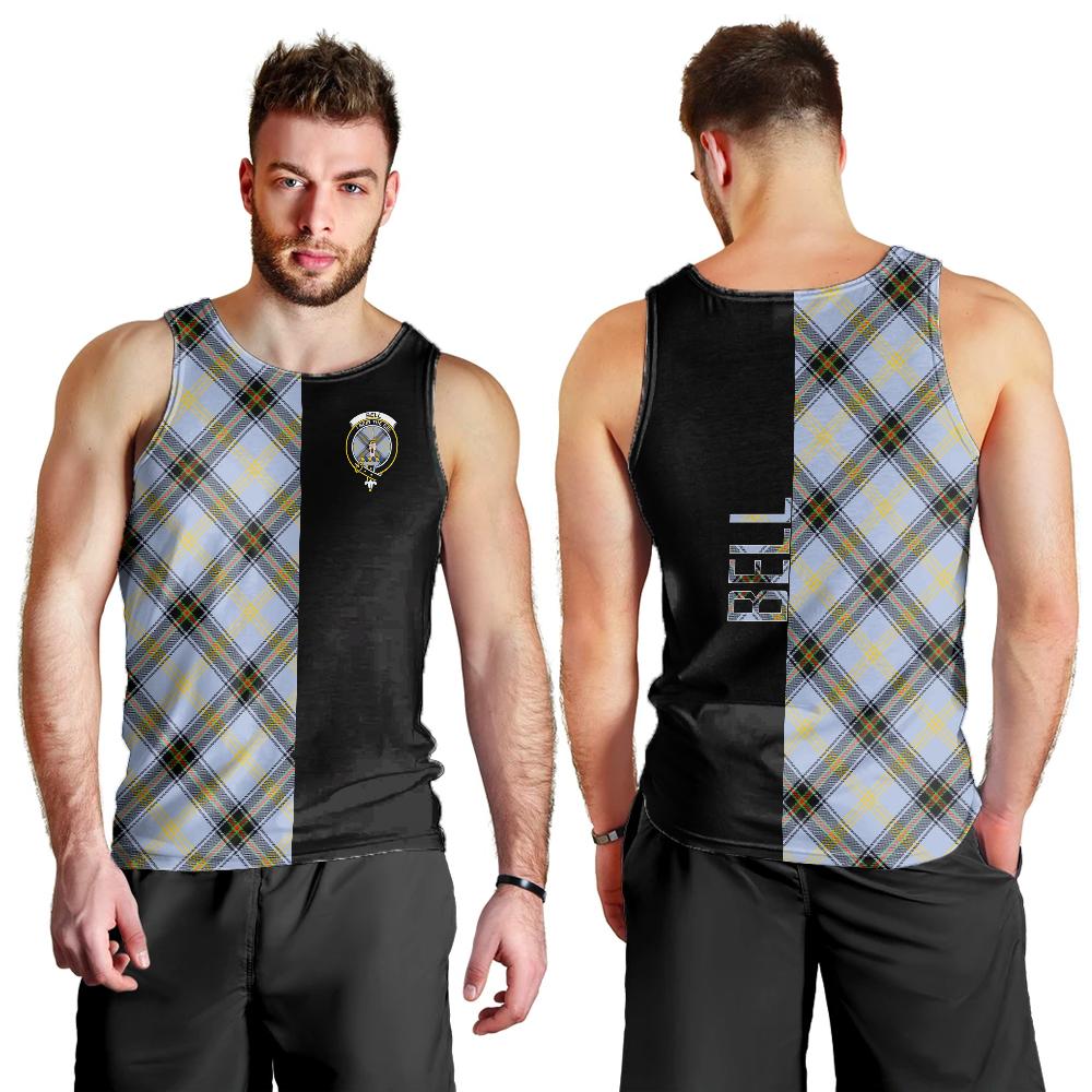 Bell Of The Borders Tartan Crest Men's Tank Top - Cross Style