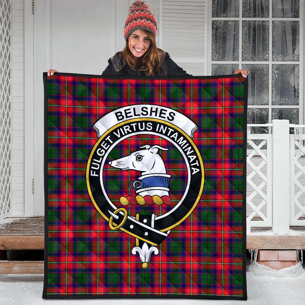 Belshes Tartan Crest Quilt