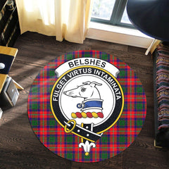 Belshes Tartan Crest Round Rug