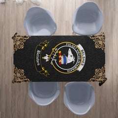 Belshes (or Belsches) Crest Tablecloth - Black Style