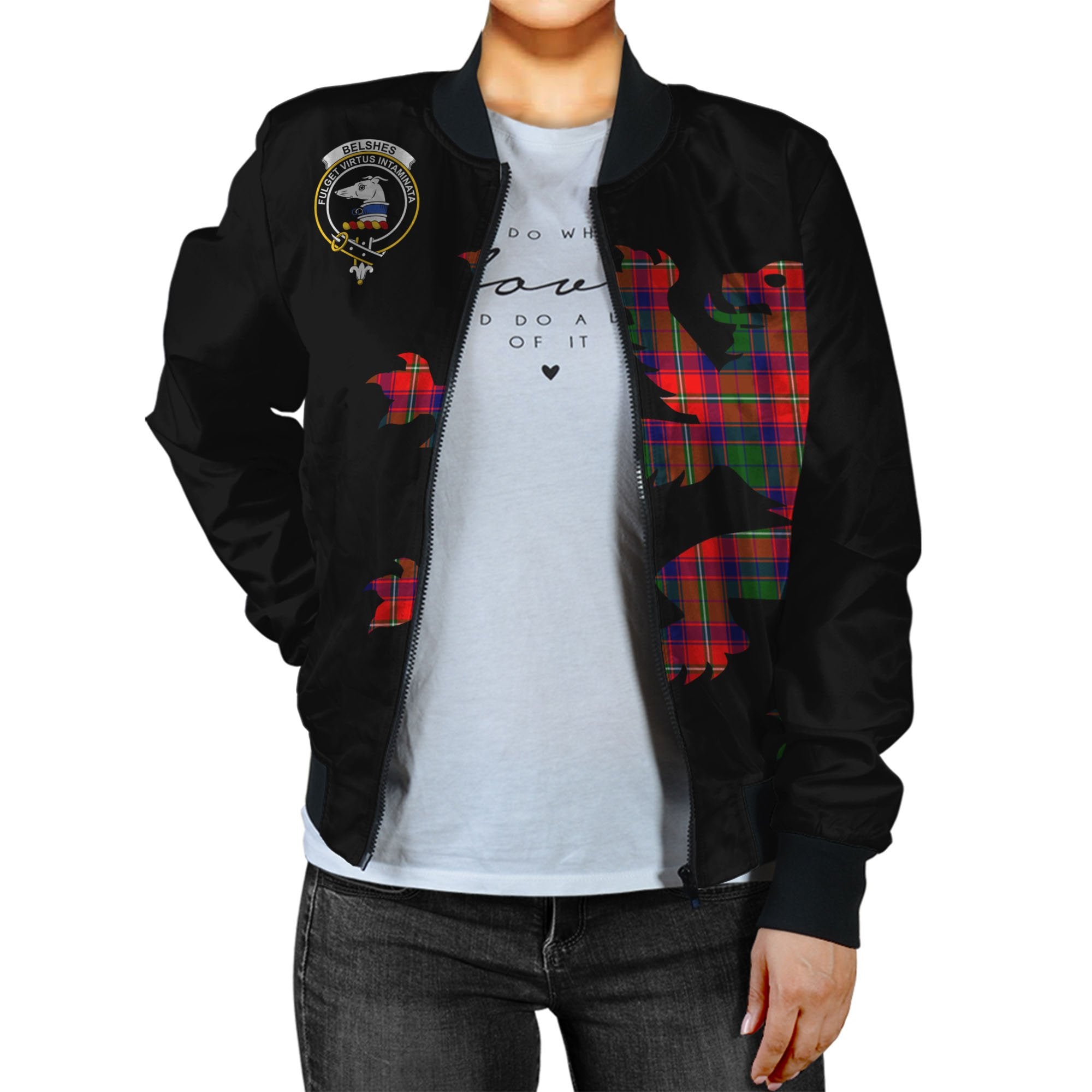 Belshes Tartan Bomber Jacket Lion & Thistle