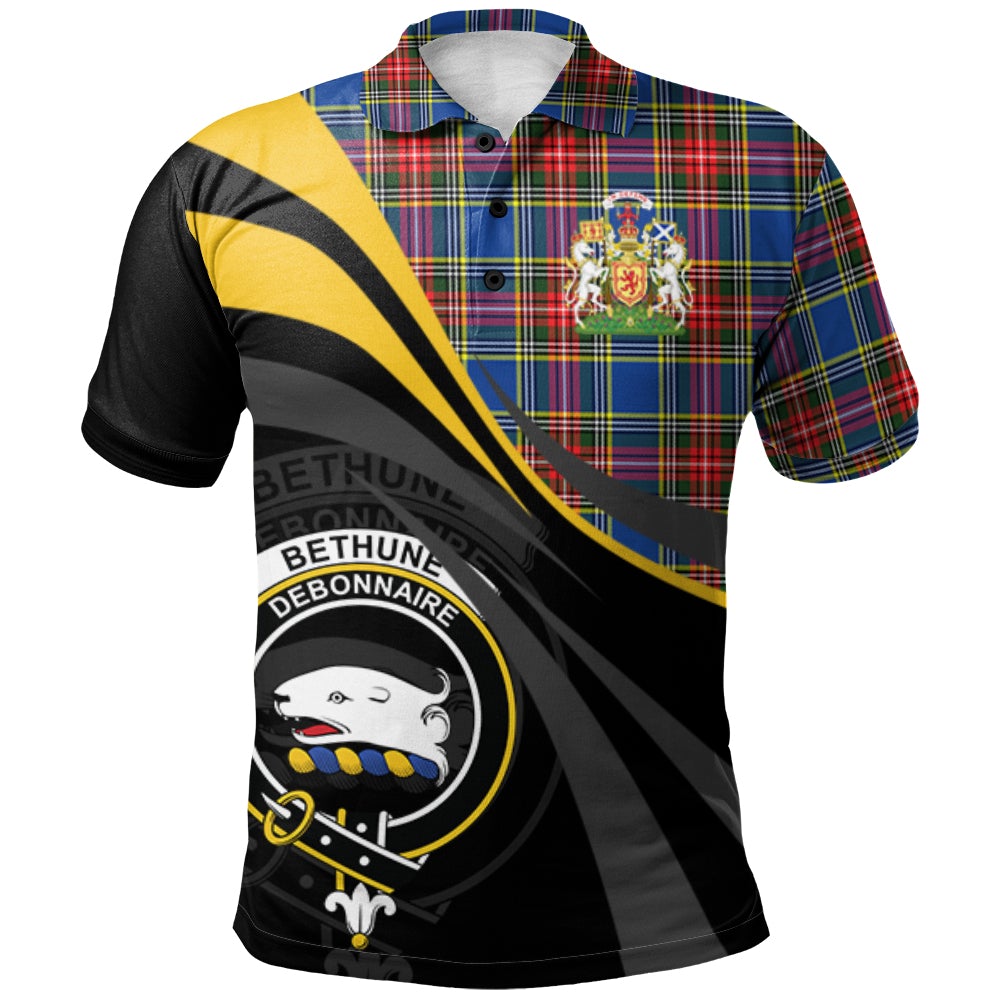 Bethune Tartan Polo Shirt - Royal Coat Of Arms Style