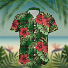 Beveridge Tartan Hawaiian Shirt Hibiscus, Coconut, Parrot, Pineapple - Tropical Garden Shirt