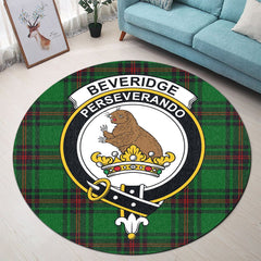 Beveridge Tartan Crest Round Rug