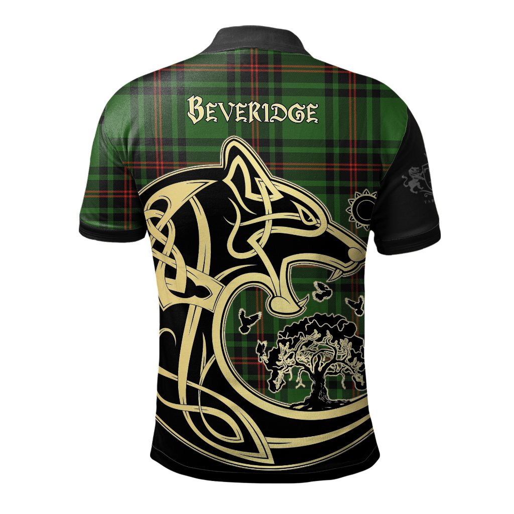Beveridge Tartan Polo Shirt Viking Wolf