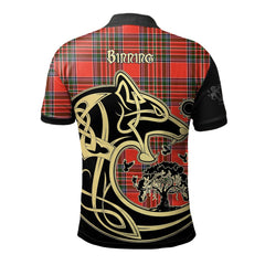 Binning Tartan Polo Shirt Viking Wolf