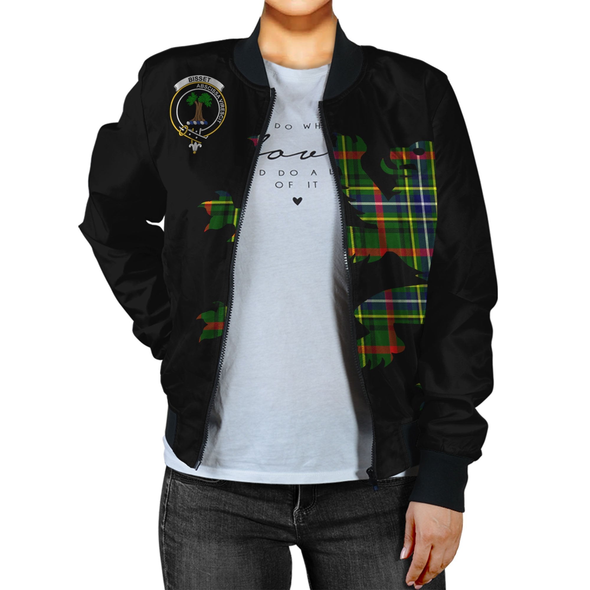 Bisset Tartan Bomber Jacket Lion & Thistle