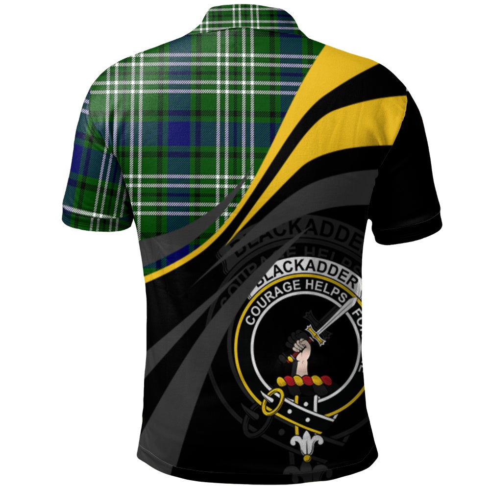 Blackadder Tartan Polo Shirt - Royal Coat Of Arms Style