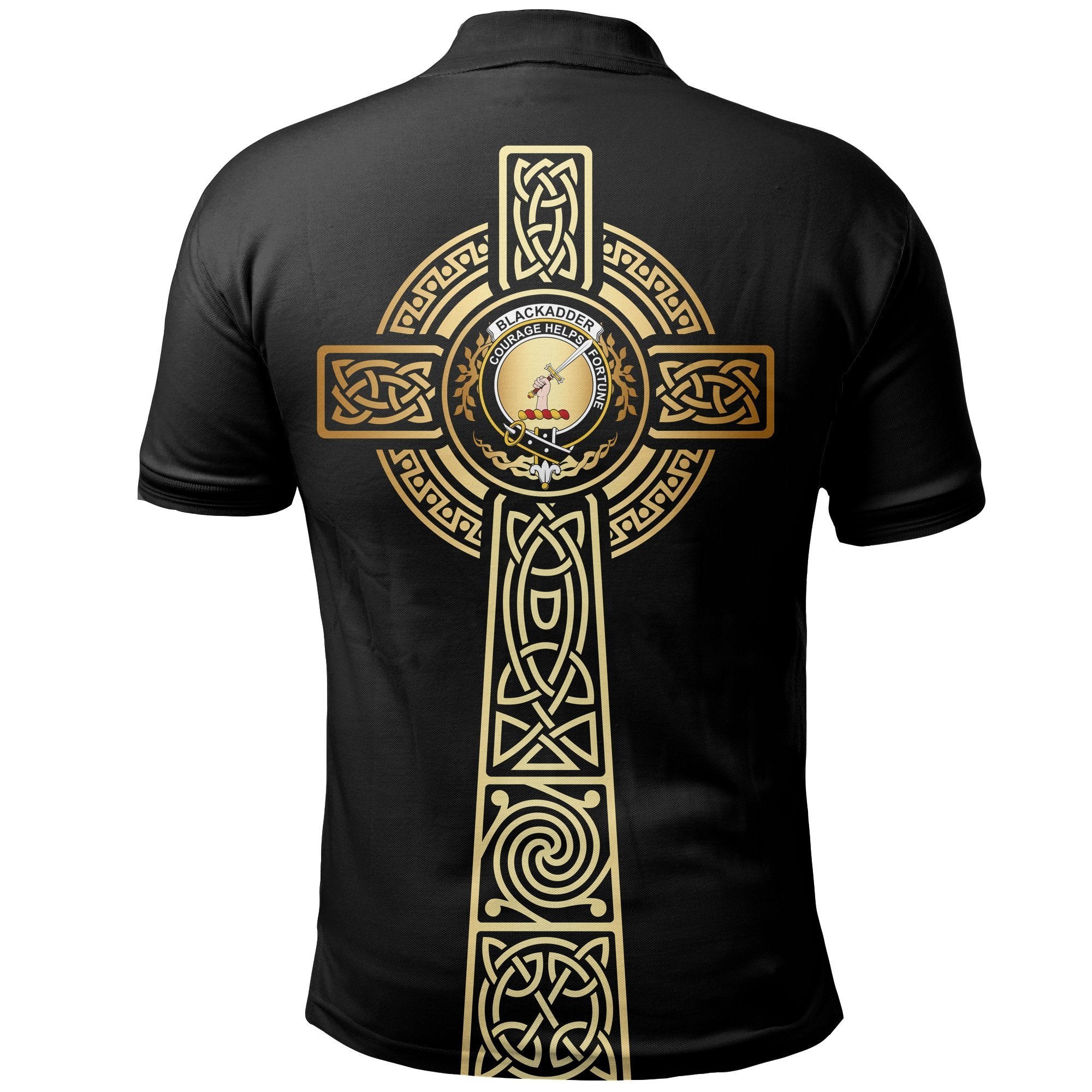 Blackadder Clan Unisex Polo Shirt - Celtic Tree Of Life