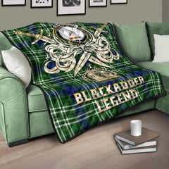 Blackadder Tartan Crest Legend Gold Royal Premium Quilt