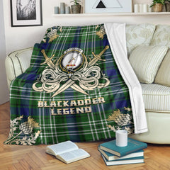Blackadder Tartan Gold Courage Symbol Blanket