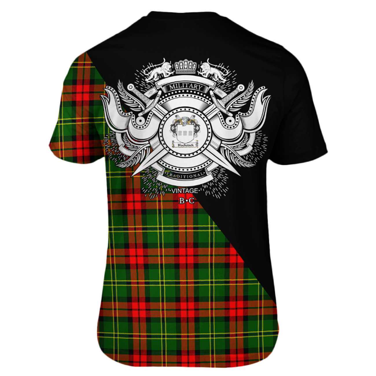 Blackstock Tartan - Military T-Shirt