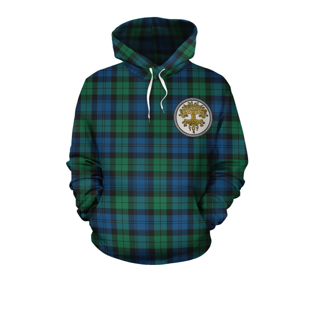 Blackwatch Ancient Tartan Hoodie - Tree Of Life