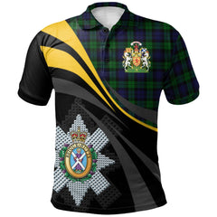 Blackwatch 01 Tartan Polo Shirt - Royal Coat Of Arms Style