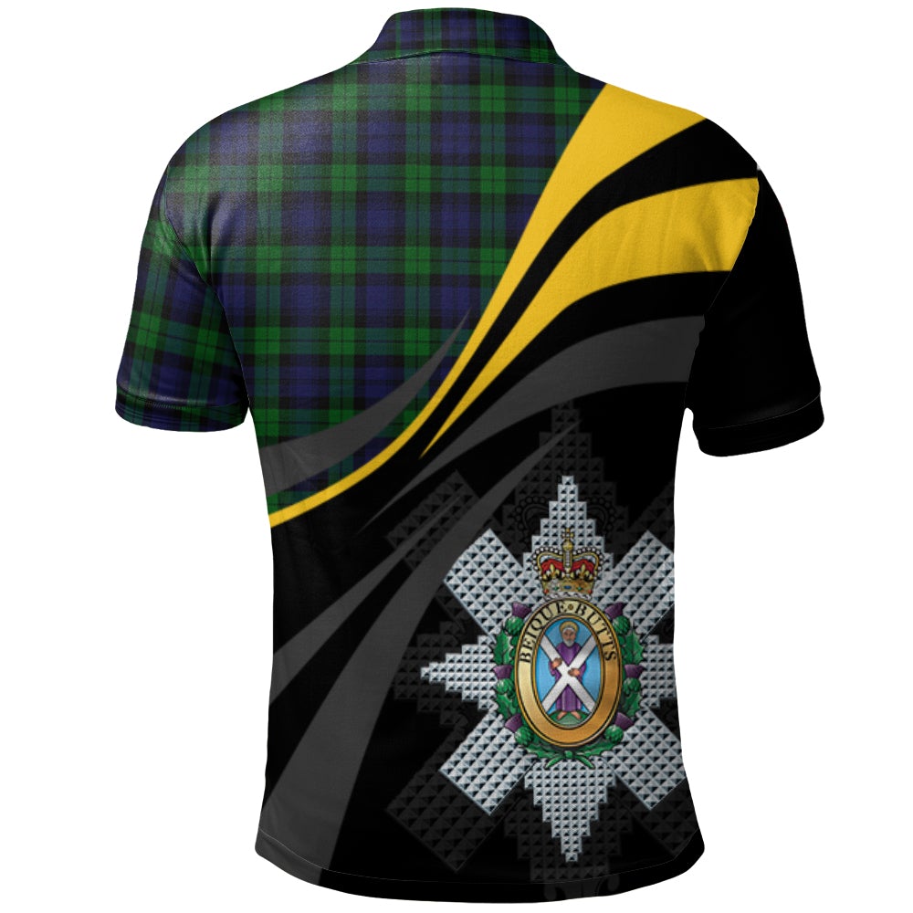 Blackwatch 01 Tartan Polo Shirt - Royal Coat Of Arms Style