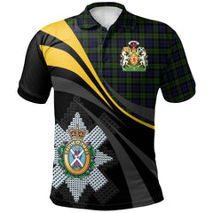 Blackwatch 02 Tartan Polo Shirt - Royal Coat Of Arms Style