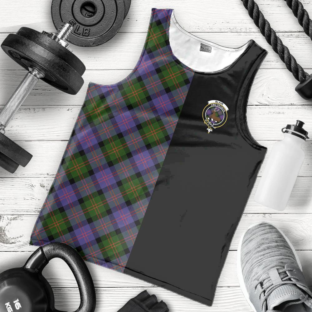 Blair Modern Tartan Crest Men's Tank Top - Cross Style