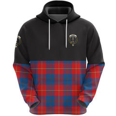 Blane Clan Half Of Tartan Hoodie