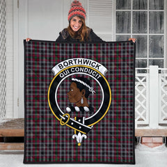 Borthwick Tartan Crest Quilt