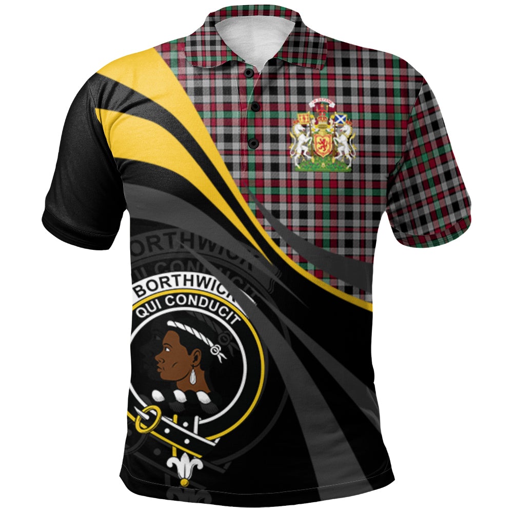 Borthwick Ancient Tartan Polo Shirt - Royal Coat Of Arms Style