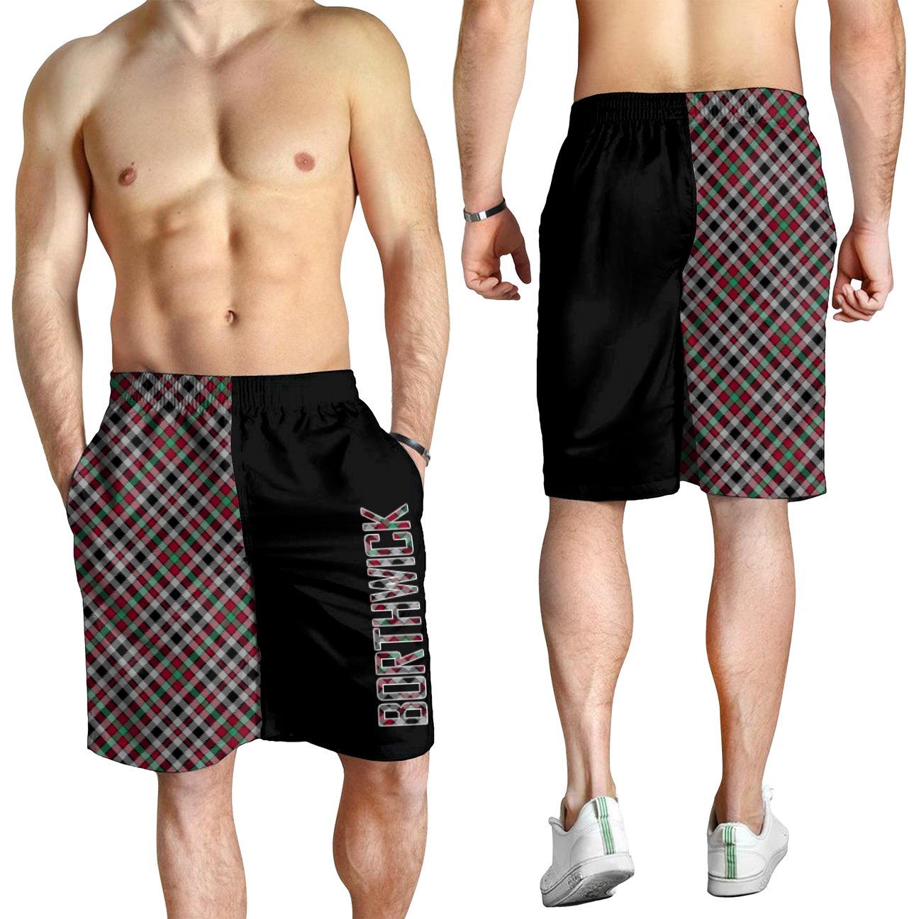 Borthwick Ancient Tartan Crest Men's Short - Cross Style