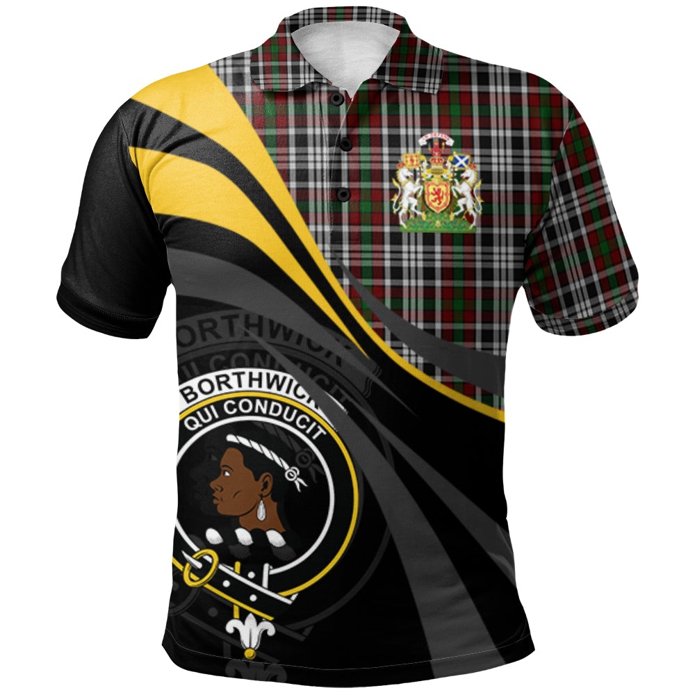 Borthwick Dress Tartan Polo Shirt - Royal Coat Of Arms Style