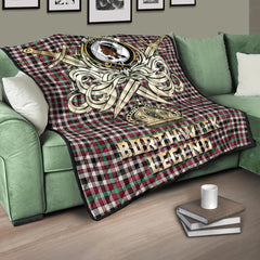 Borthwick Dress Ancient Tartan Crest Legend Gold Royal Premium Quilt
