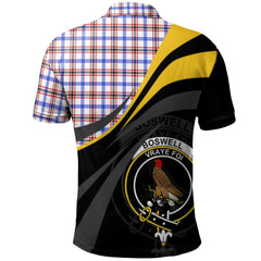 Boswell Modern Tartan Polo Shirt - Royal Coat Of Arms Style