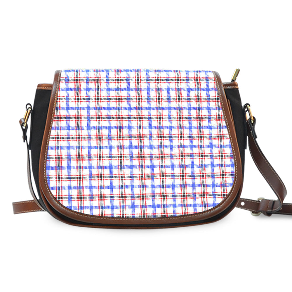 Boswell Modern Tartan Saddle Handbags