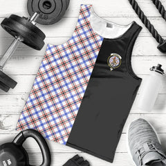 Boswell Modern Tartan Crest Men's Tank Top - Cross Style